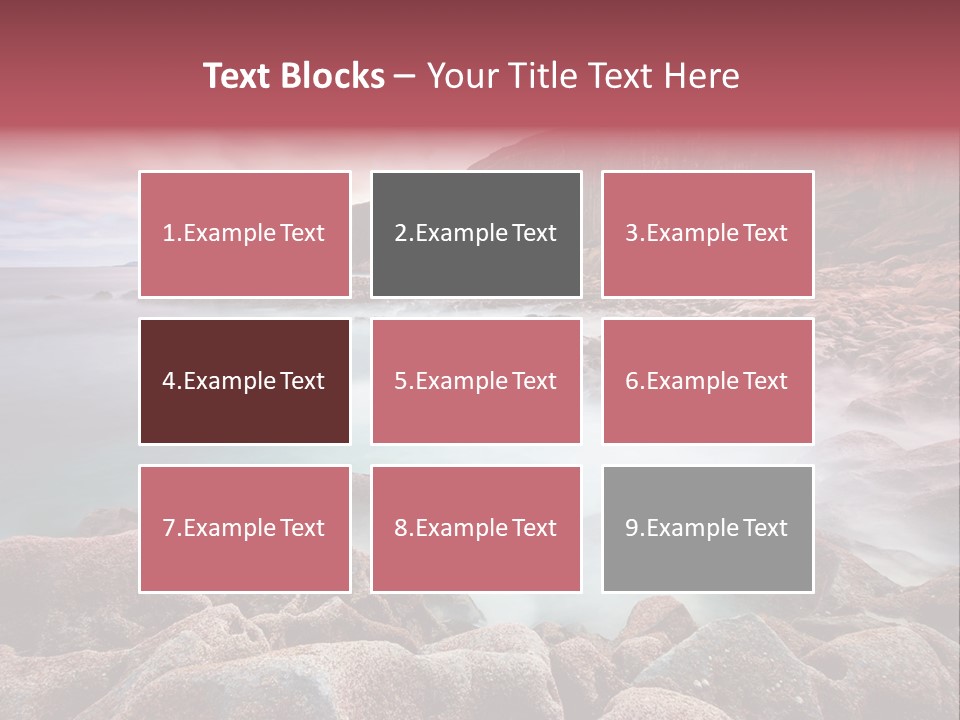 Flowing Vacation Shore PowerPoint Template