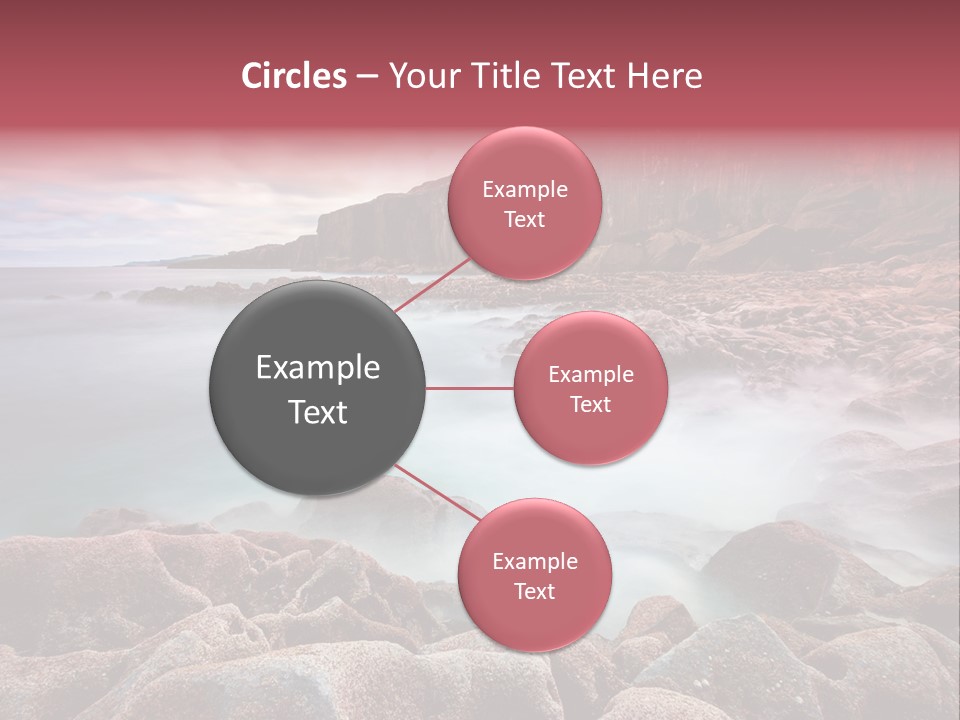 Flowing Vacation Shore PowerPoint Template