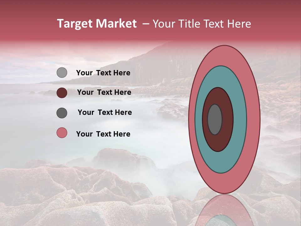 Flowing Vacation Shore PowerPoint Template