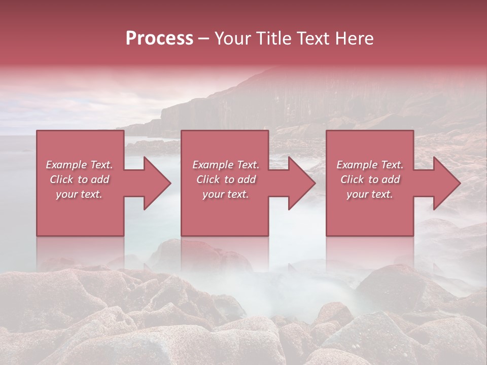 Flowing Vacation Shore PowerPoint Template