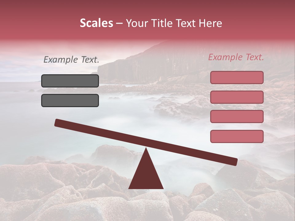Flowing Vacation Shore PowerPoint Template