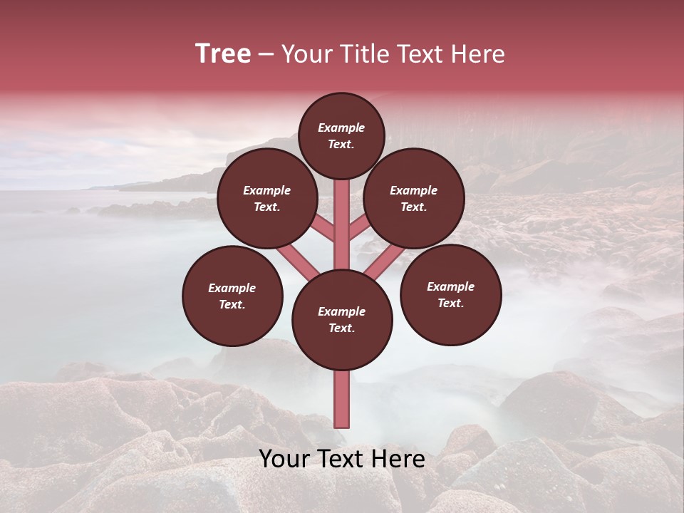 Flowing Vacation Shore PowerPoint Template