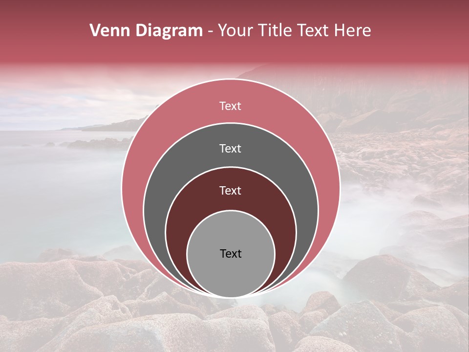 Flowing Vacation Shore PowerPoint Template