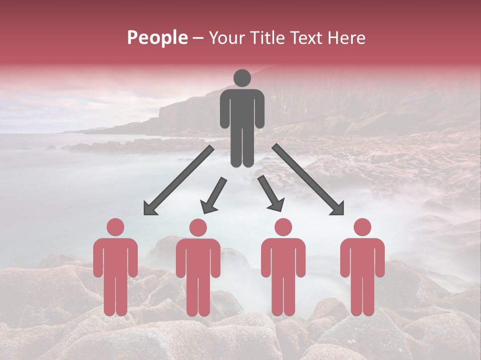 Flowing Vacation Shore PowerPoint Template