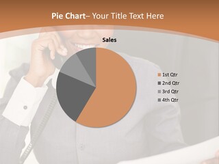 Worker White Collar Looking PowerPoint Template