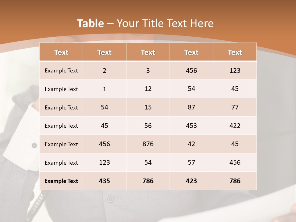 Worker White Collar Looking PowerPoint Template