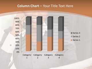 Worker White Collar Looking PowerPoint Template