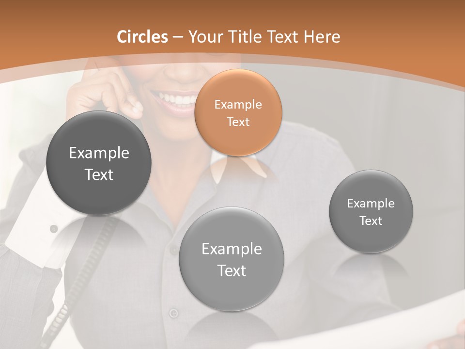 Worker White Collar Looking PowerPoint Template