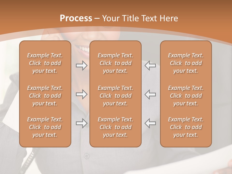 Worker White Collar Looking PowerPoint Template