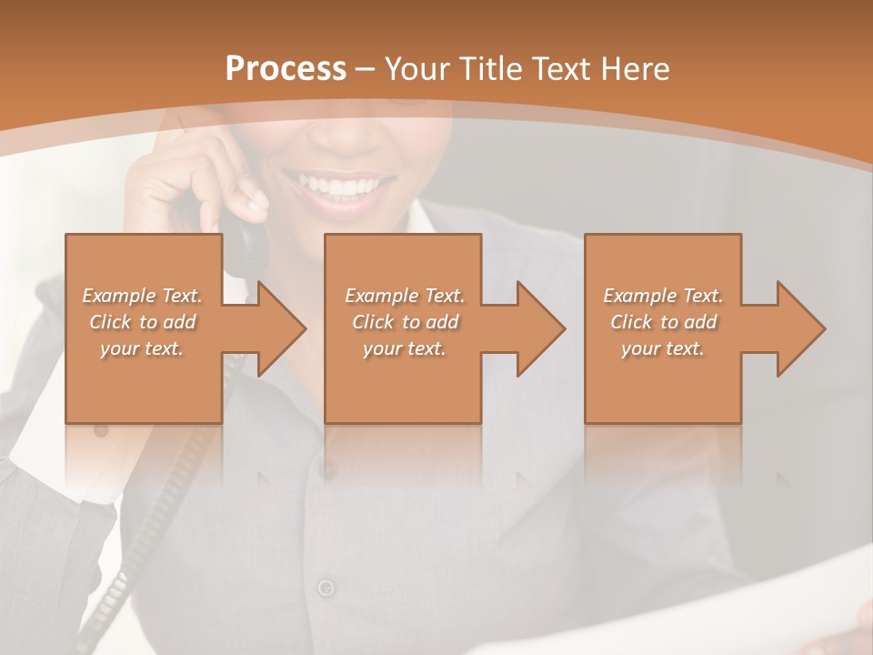 Worker White Collar Looking PowerPoint Template
