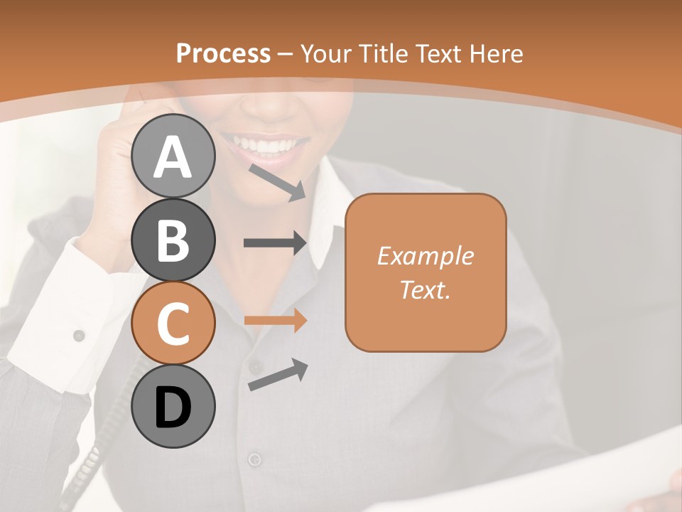 Worker White Collar Looking PowerPoint Template