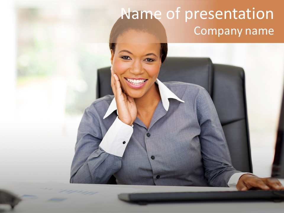 Ethnic  Female PowerPoint Template