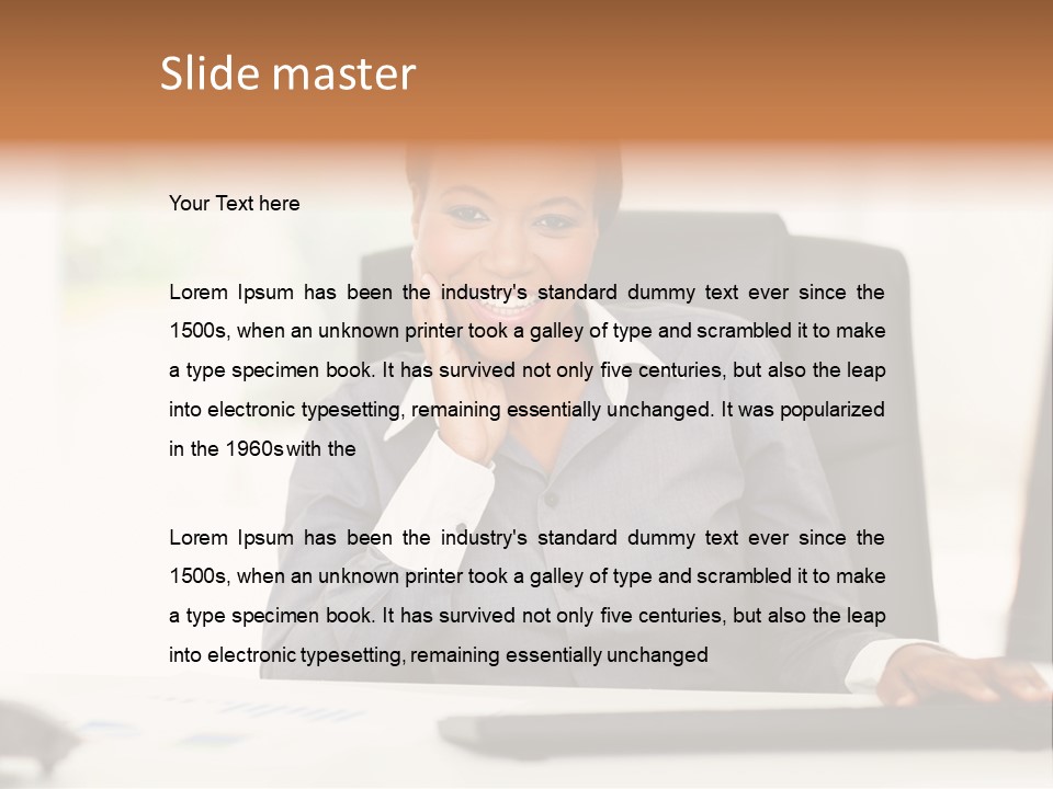 Ethnic  Female PowerPoint Template