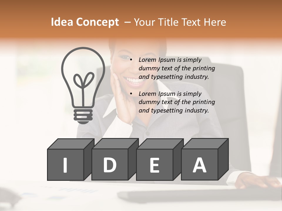 Ethnic  Female PowerPoint Template