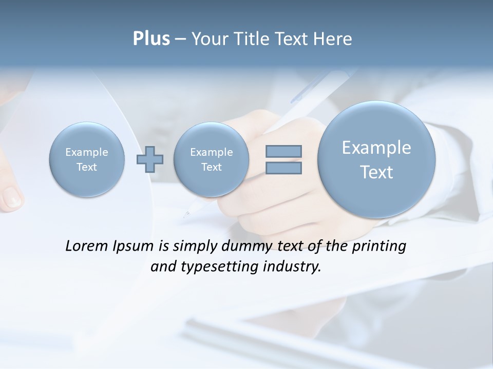 Manager Law Tablet PowerPoint Template