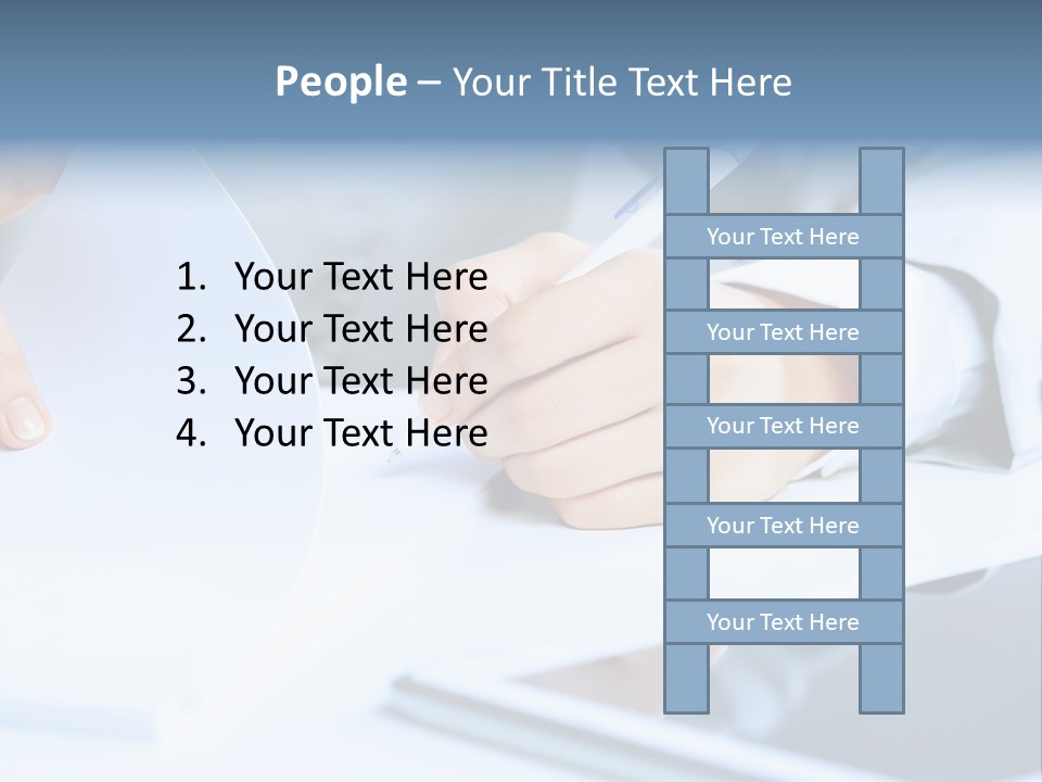 Manager Law Tablet PowerPoint Template
