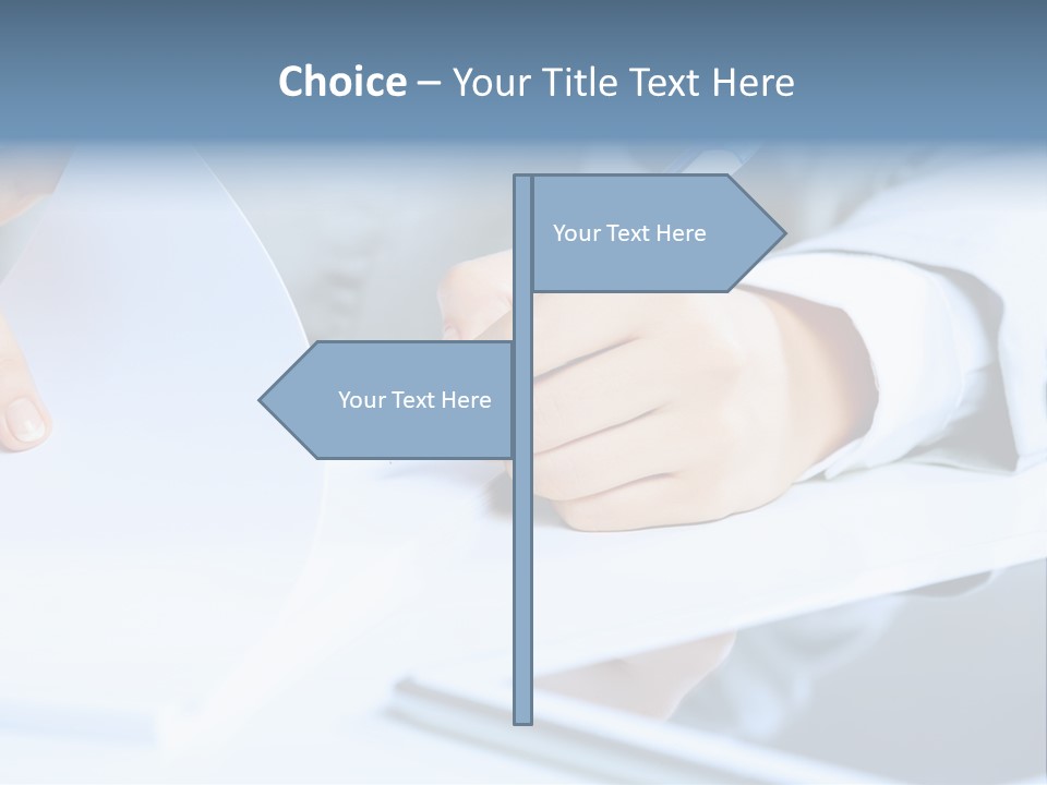 Manager Law Tablet PowerPoint Template