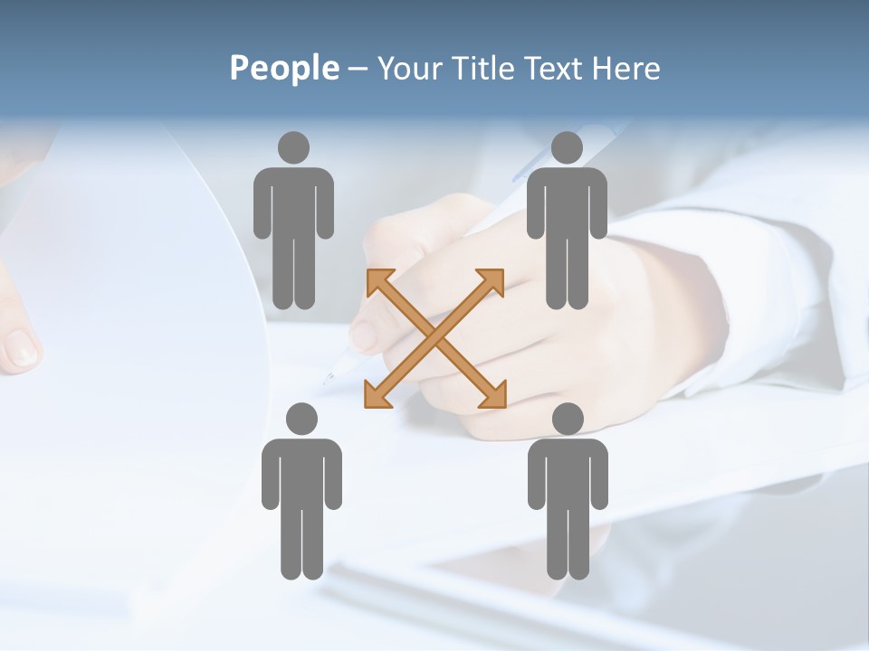Manager Law Tablet PowerPoint Template