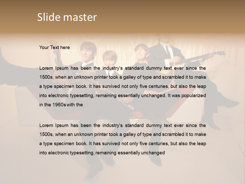 Young Mitte Wax Figure PowerPoint Template
