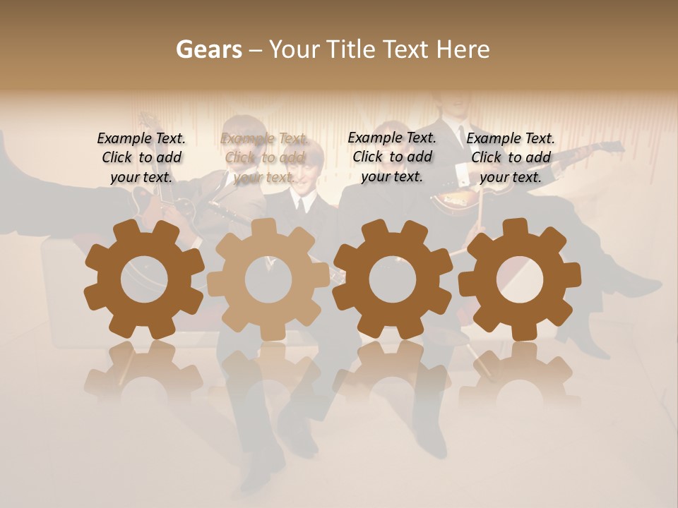 Young Mitte Wax Figure PowerPoint Template