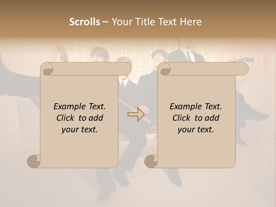 Young Mitte Wax Figure PowerPoint Template