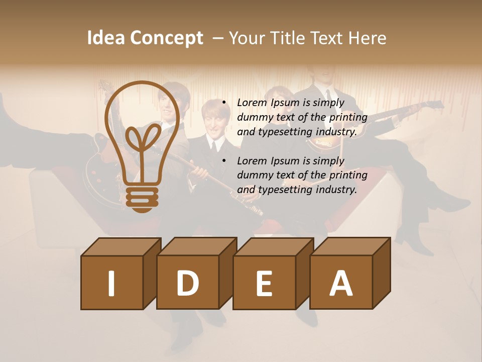 Young Mitte Wax Figure PowerPoint Template