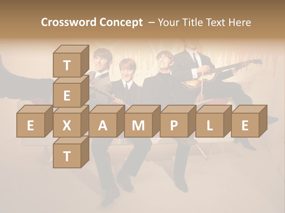 Young Mitte Wax Figure PowerPoint Template