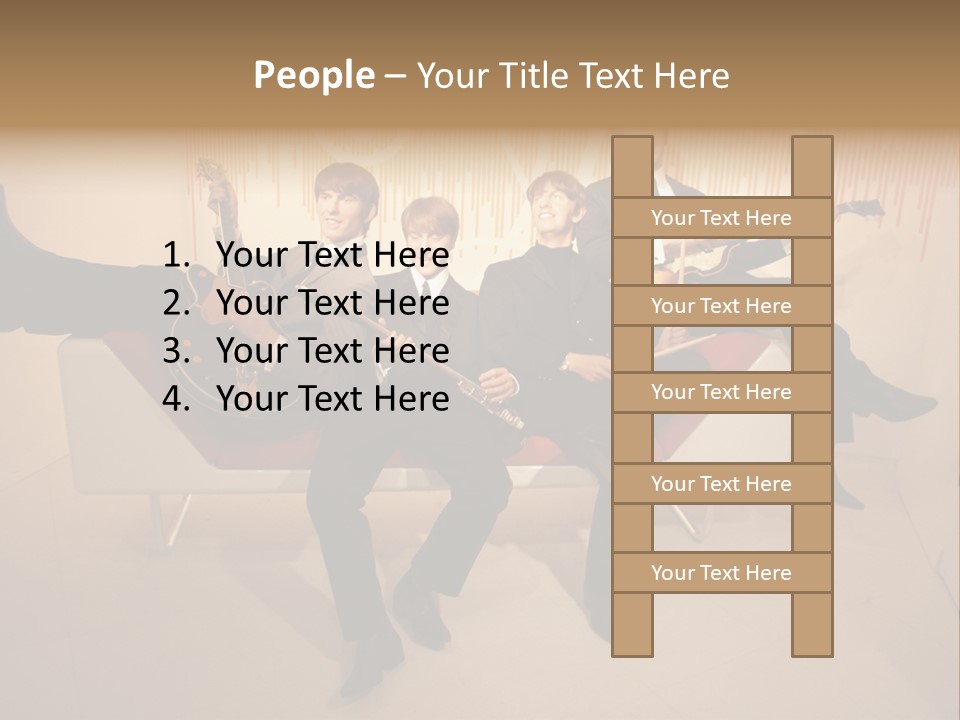 Young Mitte Wax Figure PowerPoint Template