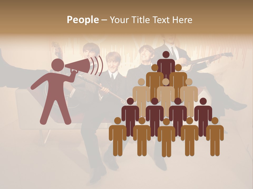 Young Mitte Wax Figure PowerPoint Template