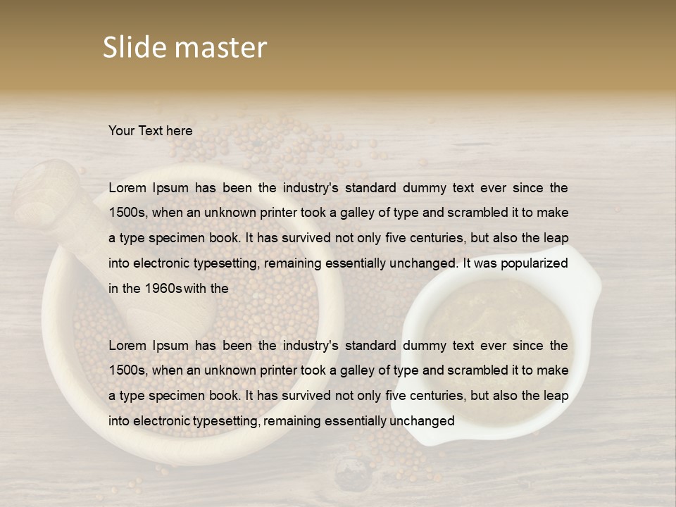 Bowl Hot Brown PowerPoint Template