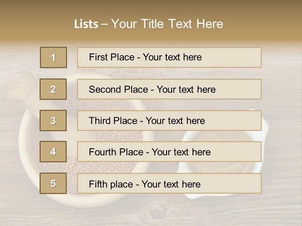 Bowl Hot Brown PowerPoint Template