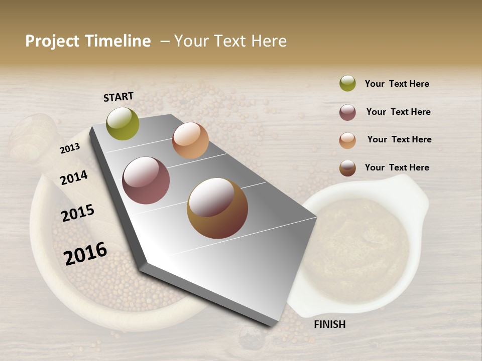 Bowl Hot Brown PowerPoint Template