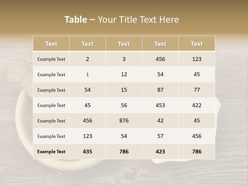 Bowl Hot Brown PowerPoint Template