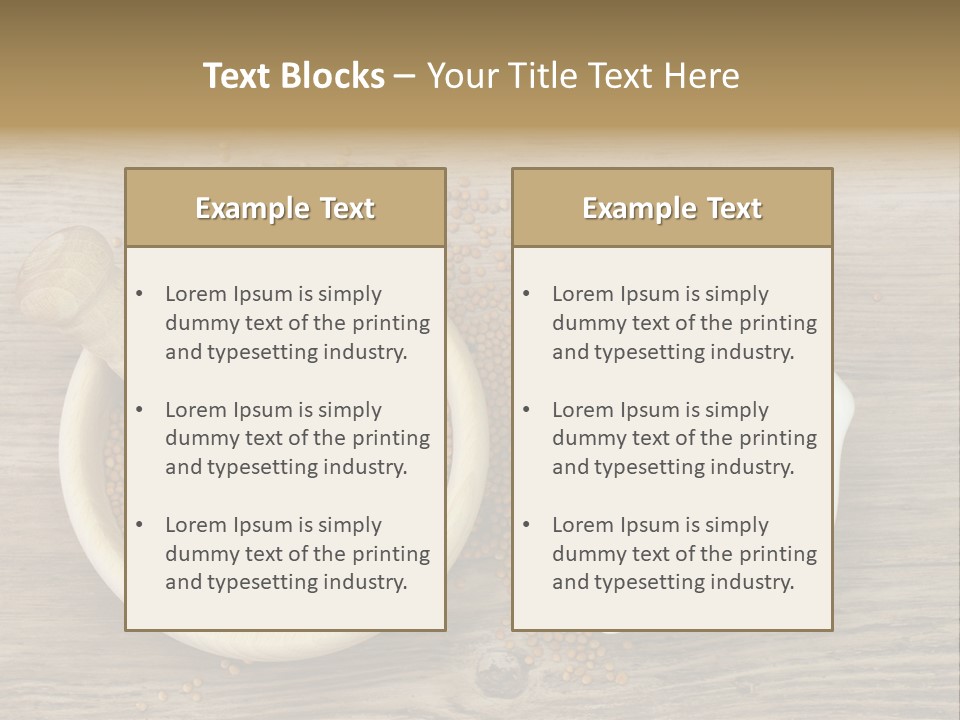 Bowl Hot Brown PowerPoint Template