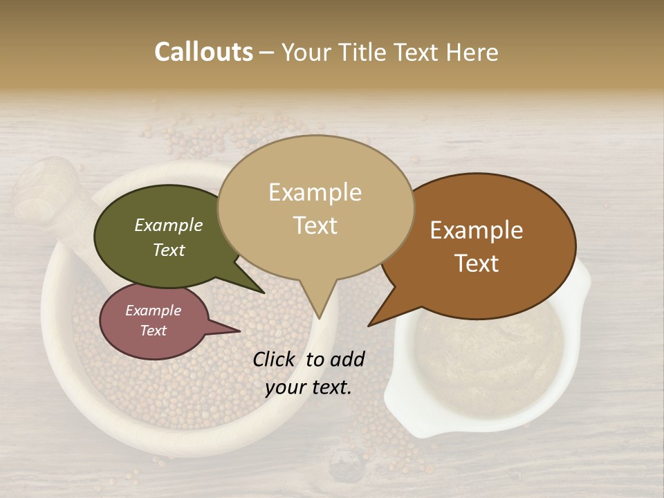 Bowl Hot Brown PowerPoint Template