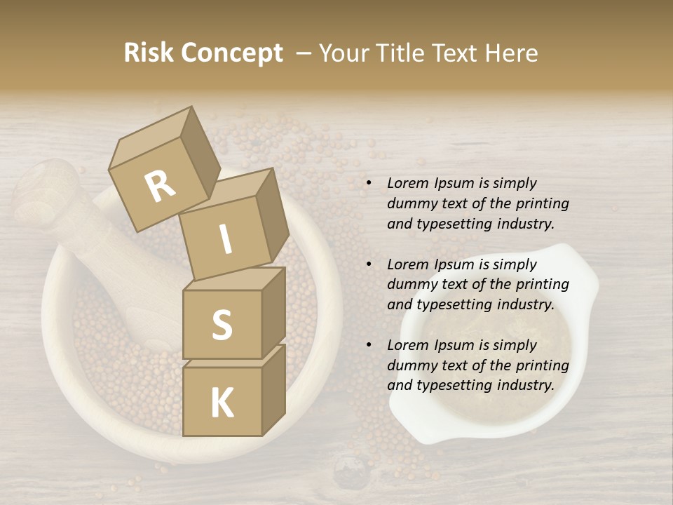 Bowl Hot Brown PowerPoint Template