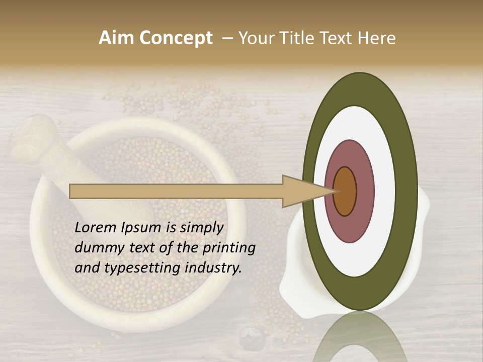 Bowl Hot Brown PowerPoint Template