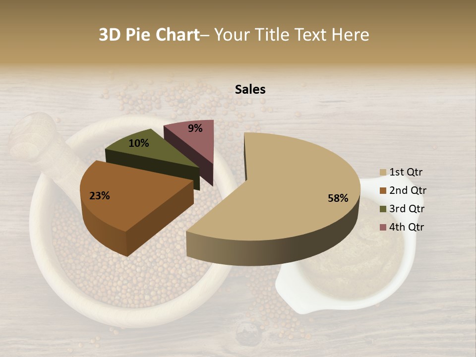 Bowl Hot Brown PowerPoint Template