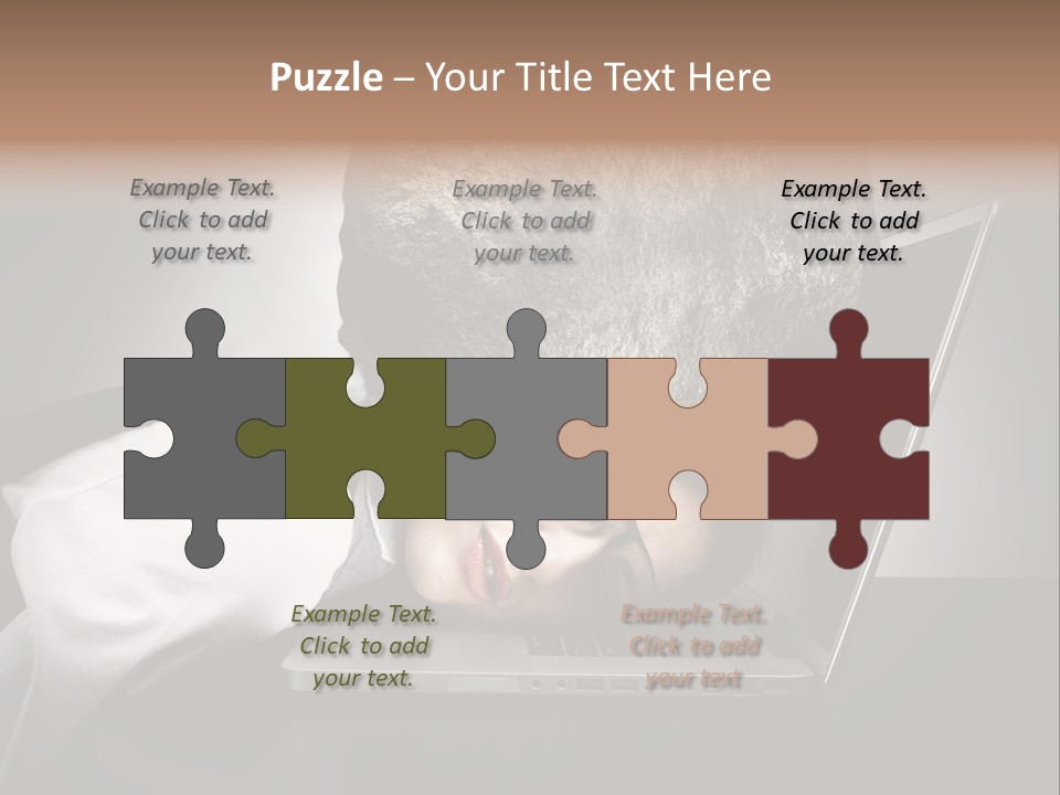 Tension Woman Work PowerPoint Template