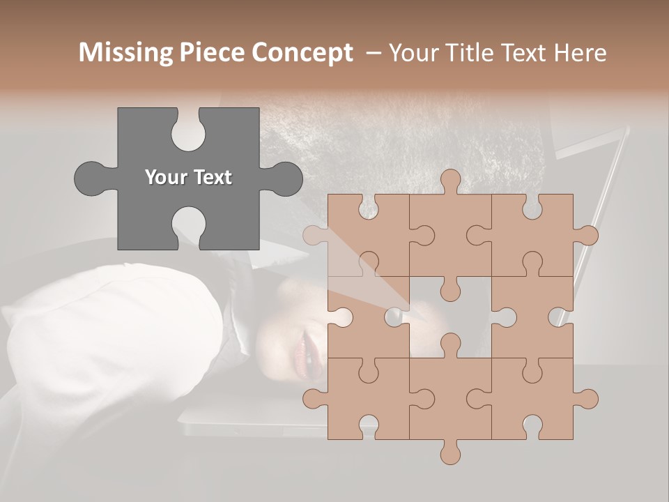 Tension Woman Work PowerPoint Template