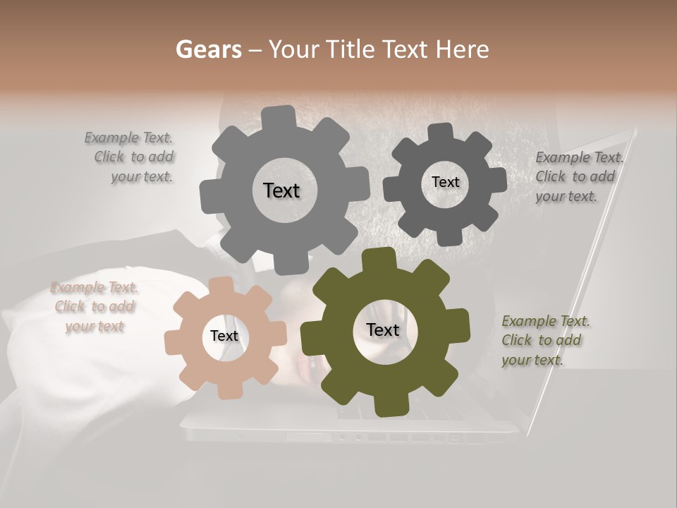 Tension Woman Work PowerPoint Template