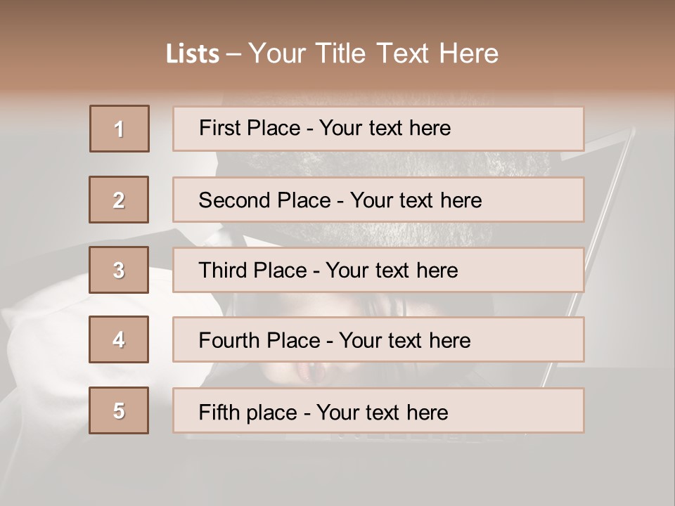 Tension Woman Work PowerPoint Template