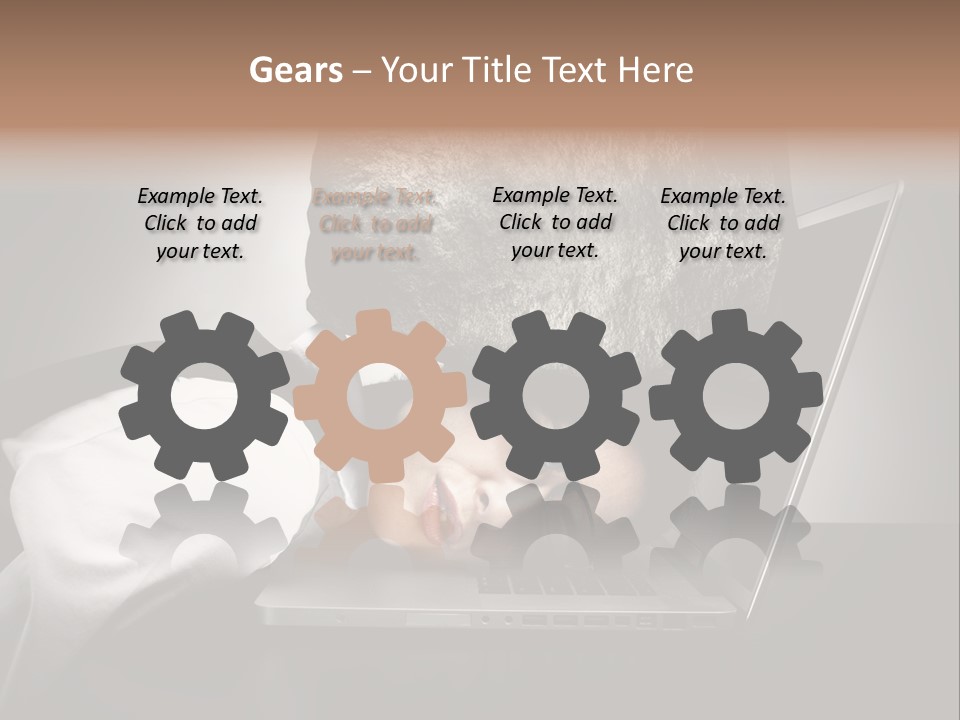 Tension Woman Work PowerPoint Template