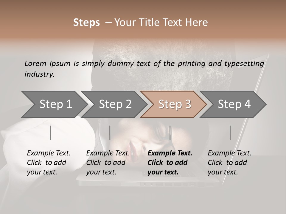 Tension Woman Work PowerPoint Template