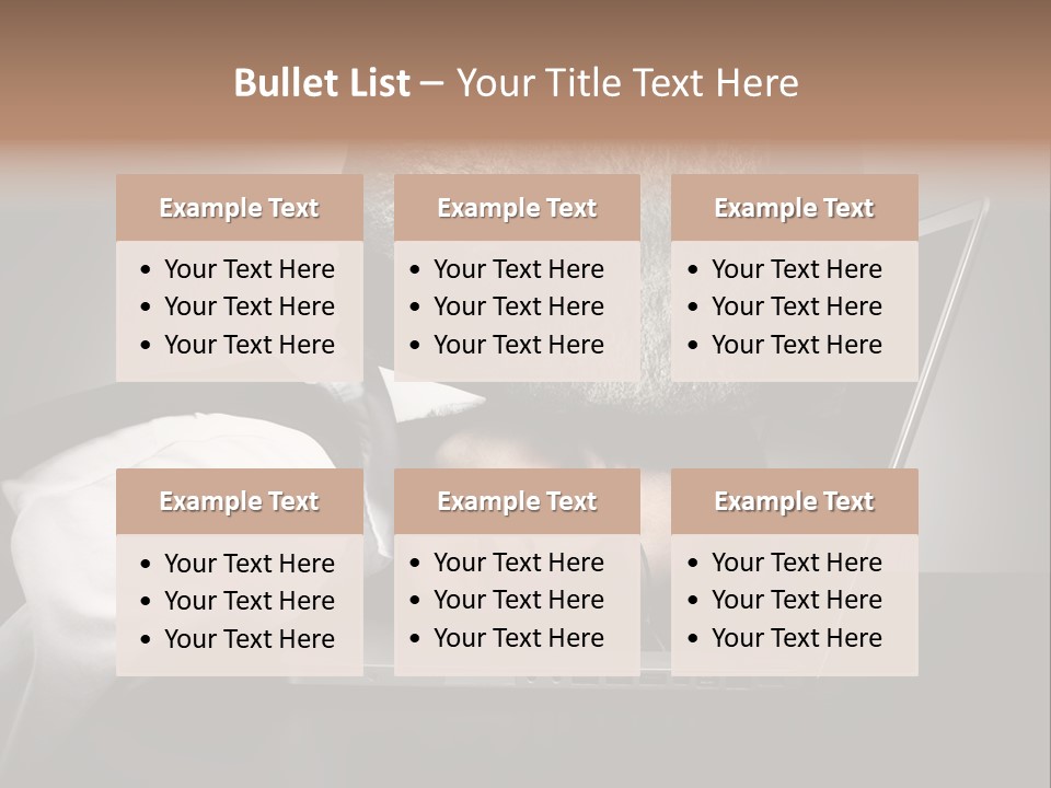 Tension Woman Work PowerPoint Template