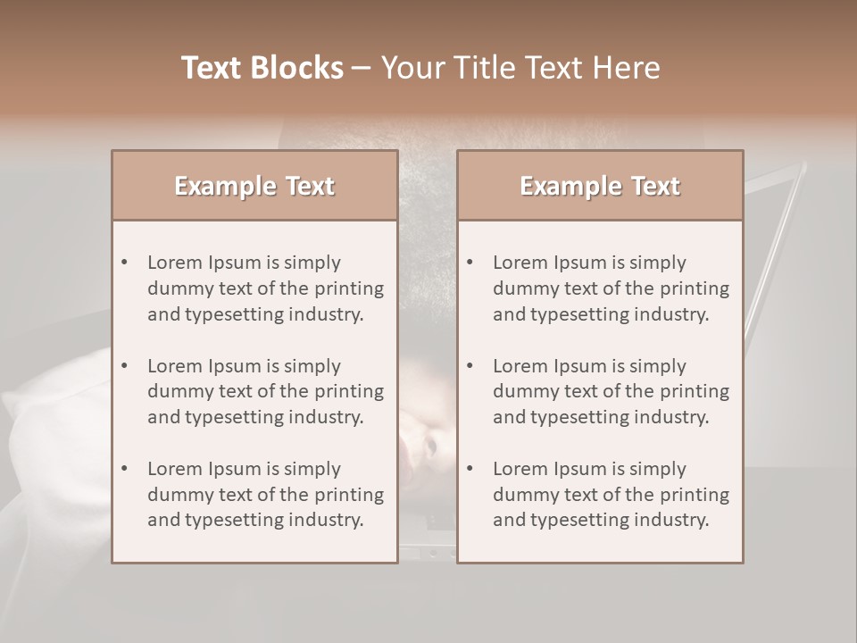 Tension Woman Work PowerPoint Template
