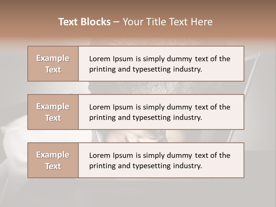 Tension Woman Work PowerPoint Template
