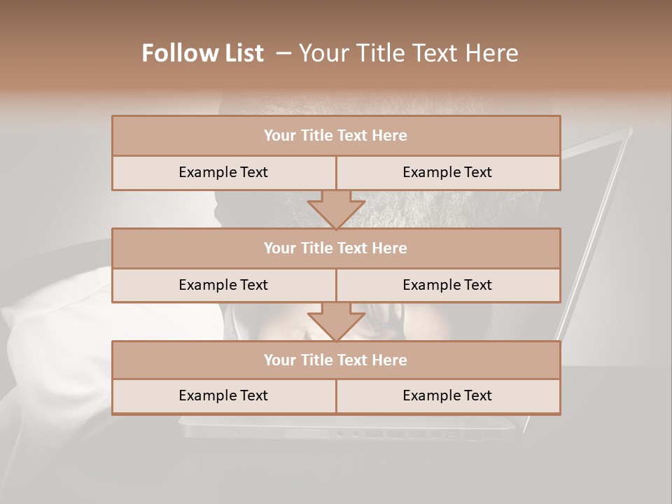 Tension Woman Work PowerPoint Template