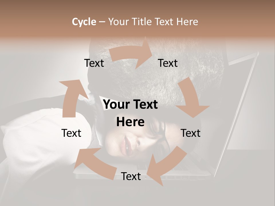 Tension Woman Work PowerPoint Template