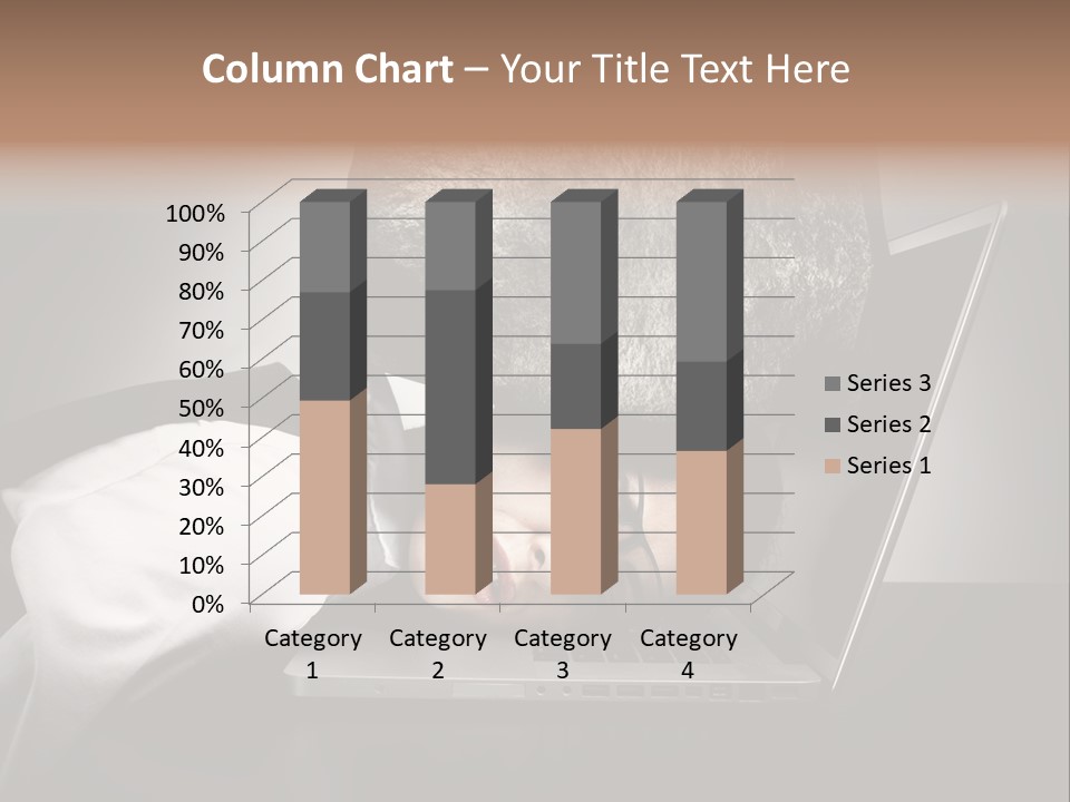 Tension Woman Work PowerPoint Template